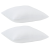 Perne 2 pcs Alb 40 x 40 cm 85gsm 100% poliester GartenMobel Dekor