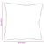 Perne 2 pcs Alb 60 x 60 cm 85gsm 100% poliester GartenMobel Dekor