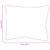 Perne 2 pcs Alb 70 x 90 cm 85gsm 100% poliester GartenMobel Dekor