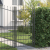 Poartă de grădină cu blocare Gri 200 x 100 cm 100 x 200 cm Oțel GartenMobel Dekor