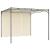 Pavilion de grădină cu perdea laterală, crem, 3x3x2,25 m GartenMobel Dekor