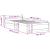Cadru de pat mic single, alb, 75x190 cm, lemn masiv GartenMobel Dekor