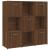 Bibliotecă, stejar maro, 90x30x90 cm, lemn prelucrat GartenMobel Dekor