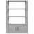 Servantă, gri sonoma, 80x30x119,5 cm, lemn prelucrat GartenMobel Dekor