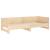 Pat extensibil de zi, 2x(80x200) cm, lemn masiv de pin GartenMobel Dekor
