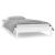 Cadru de pat cu LED, alb, 90x200 cm, lemn masiv GartenMobel Dekor