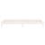Cadru de pat cu LED mic single, alb, 75x190 cm, lemn masiv GartenMobel Dekor