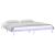 Cadru de pat cu LED mic dublu, alb, 120x190 cm, lemn masiv GartenMobel Dekor
