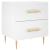 Noptiere, 2 buc., alb, 40x35x47,5 cm, lemn compozit GartenMobel Dekor