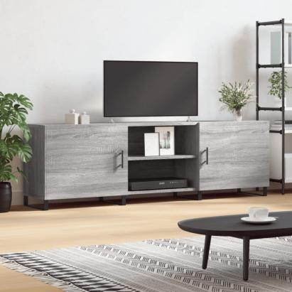 Comodă TV, gri sonoma, 150x30x50 cm, lemn compozit GartenMobel Dekor