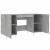 Birou, gri beton, 140x50x75 cm, lemn compozit GartenMobel Dekor