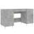 Birou, gri beton, 140x50x75 cm, lemn compozit GartenMobel Dekor