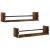 Rafturi de perete cu bare 2 buc, stejar afumat, 60x16x14 cm GartenMobel Dekor
