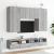 Comode TV de perete, 2 buc., gri sonoma, 80x30x30 cm, lemn GartenMobel Dekor