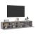 Comode TV de perete, 2 buc., gri sonoma, 80x30x30 cm, lemn GartenMobel Dekor