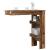 Masă bar de perete, lemn vechi, 102x45x103,5 cm, lemn compozit GartenMobel Dekor