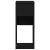 Suport turn pentru computer cu sertar negru 30x44x74 cm GartenMobel Dekor
