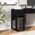 Suport turn pentru computer cu sertar negru 30x44x74 cm GartenMobel Dekor