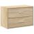 Dulap cu 2 sertare Stejar Sonoma 60x31x40 cm Lemn prelucrat GartenMobel Dekor