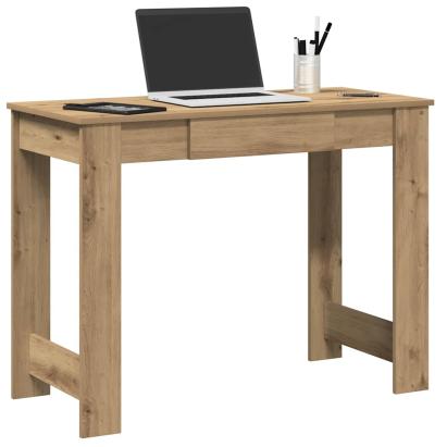 Birou, stejar artizanal, 100x45x75 cm, lemn prelucrat GartenMobel Dekor