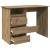 Birou, stejar artizanal, 102x50x75 cm, lemn compozit GartenMobel Dekor