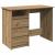Birou, stejar artizanal, 102x50x75 cm, lemn compozit GartenMobel Dekor