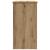 Birou, stejar artizanal, 80x40x75 cm, lemn prelucrat GartenMobel Dekor