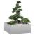 Jardinieră 100x100x40 cm oțel galvanizat GartenMobel Dekor