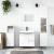 Set mobilier de baie, 3 piese, alb, lemn compozit GartenMobel Dekor