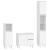 Set mobilier de baie, 3 piese, alb, lemn compozit GartenMobel Dekor
