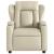 Fotoliu rabatabil electric, crem, piele ecologică GartenMobel Dekor