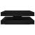 Masuta de cafea rotativa 360 de grade stejar negru 90x90x34,5cm GartenMobel Dekor
