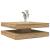 Măsuță cafea rotativă 360 grade, stejar artizanal 90x90x34,5 cm GartenMobel Dekor