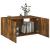 Dulap de perete, stejar fumuriu, 80x39x40 cm, lemn prelucrat GartenMobel Dekor