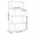 Bibliotecă/separator 4 nivel stejar artizanal 70x24x129 cm lemn GartenMobel Dekor