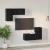 Set Cabinet TV cu raft cu depozitare cu ușă 4 pcs Stejar negru 60 x 30 x 30 cm GartenMobel Dekor