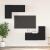 Set Cabinet TV cu raft cu depozitare cu ușă 4 pcs Stejar negru 60 x 30 x 30 cm GartenMobel Dekor
