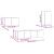 Set comodă TV cu raft Altele 4 pcs Stejar negru 30.5 x 30 x 60 cm GartenMobel Dekor