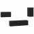 Set comodă TV cu raft Altele 4 pcs Stejar negru 30.5 x 30 x 60 cm GartenMobel Dekor