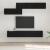 Set comodă TV 7 pcs Stejar negru 60 x 30 x 30 cm Lemn compozit GartenMobel Dekor