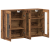 Cabinete Montate pe Perete 2 buc Lemn Vechi 69.5x34x90 cm Lemn Prelucrat GartenMobel Dekor