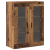 Cabinete Montate pe Perete 2 buc Lemn Vechi 69.5x34x90 cm Lemn Prelucrat GartenMobel Dekor