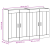Cabinete Montate pe Perete 2 buc Lemn Vechi 69.5x34x90 cm Lemn Prelucrat GartenMobel Dekor