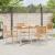 Scaune Exterioare 4 pcs crem, maro GartenMobel Dekor