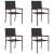 Scaune Exterioare 4 pcs Crema, Marron GartenMobel Dekor