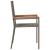 Scaune Exterioare 4 pcs Crema, Marron GartenMobel Dekor