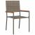 Scaune Exterioare 4 pcs Crema, Marron GartenMobel Dekor