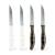 Set cutite de bucatarie, 4 bucati, 15 cm, inox/plastic, negru/alb Best CarHome