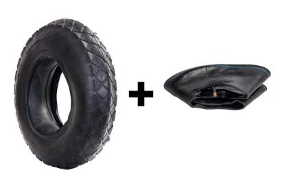 Set cauciuc + camera roaba - 4.00-8 (mixt) - 6PR
dungi rosu + albastru PowerTool TopQuality
