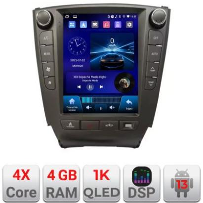 Navigatie Lexus IS 2005-2012 Edonav Tesla Qled 9.7",Quad core,4Gb RAM,64Gb Hdd,DSP,Carplay,Android Auto,Bluetooth Incell Display 1K CarStore Technology